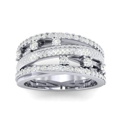Twist Medley Diamond Ring (1.09 CTW) Top Dynamic View