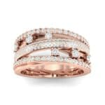 Twist Medley Diamond Ring (1.09 CTW) Top Dynamic View