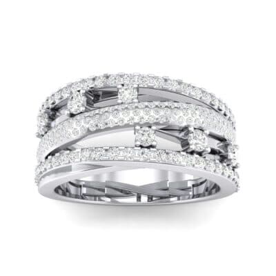 Twist Medley Diamond Ring (1.09 CTW) Top Dynamic View