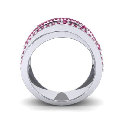 Twist Medley Ruby Ring (1.09 CTW) Side View