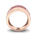 Twist Medley Ruby Ring (1.09 CTW) Side View