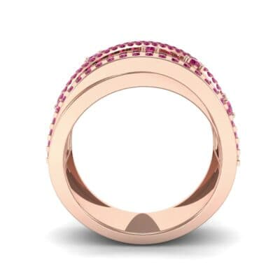 Twist Medley Ruby Ring (1.09 CTW) Side View