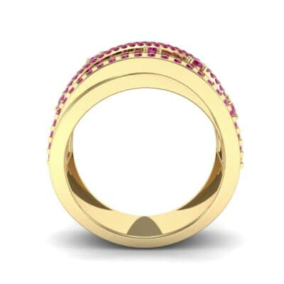 Twist Medley Ruby Ring (1.09 CTW) Side View