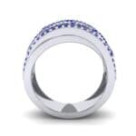 Twist Medley Blue Sapphire Ring (1.09 CTW) Side View
