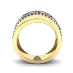 Twist Medley Blue Sapphire Ring (1.09 CTW) Side View