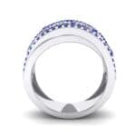 Twist Medley Blue Sapphire Ring (1.09 CTW) Side View