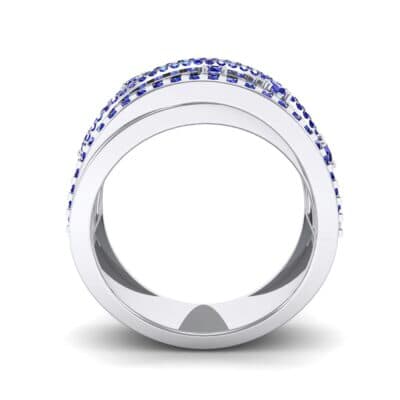 Twist Medley Blue Sapphire Ring (1.09 CTW) Side View