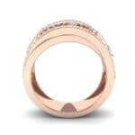 Twist Medley Diamond Ring (1.09 CTW) Side View
