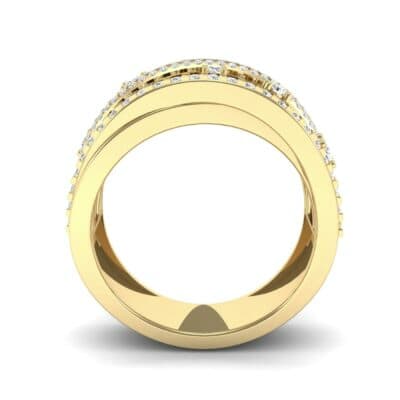 Twist Medley Diamond Ring (1.09 CTW) Side View