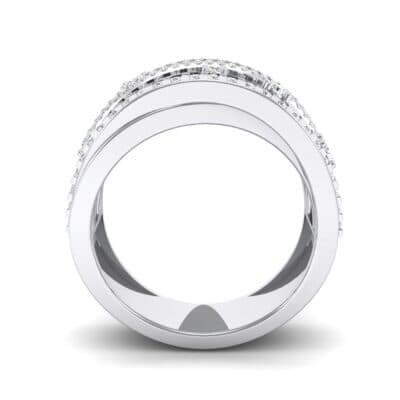 Twist Medley Diamond Ring (1.09 CTW) Side View