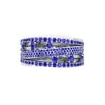 Twist Medley Blue Sapphire Ring (1.09 CTW) Top Flat View