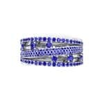 Twist Medley Blue Sapphire Ring (1.09 CTW) Top Flat View