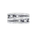 Twist Medley Diamond Ring (1.09 CTW) Top Flat View