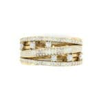 Twist Medley Diamond Ring (1.09 CTW) Top Flat View