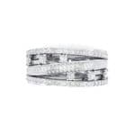 Twist Medley Diamond Ring (1.09 CTW) Top Flat View