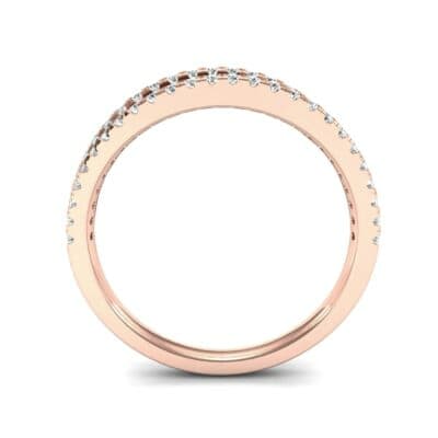 Pave Split Band Diamond Ring (0.36 CTW) Side View