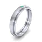 Pave Avenue Emerald Ring (0.1 CTW) Perspective View