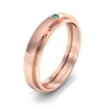 Pave Avenue Emerald Ring (0.1 CTW) Perspective View