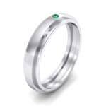 Pave Avenue Emerald Ring (0.1 CTW) Perspective View