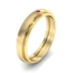 Pave Avenue Ruby Ring (0.1 CTW) Perspective View