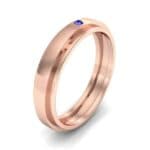 Pave Avenue Blue Sapphire Ring (0.1 CTW) Perspective View