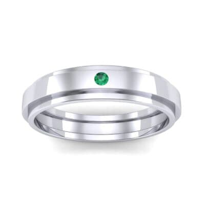 Pave Avenue Emerald Ring (0.1 CTW) Top Dynamic View