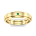 Pave Avenue Emerald Ring (0.1 CTW) Top Dynamic View