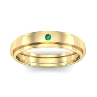Pave Avenue Emerald Ring (0.1 CTW) Top Dynamic View