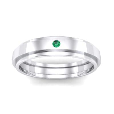 Pave Avenue Emerald Ring (0.1 CTW) Top Dynamic View
