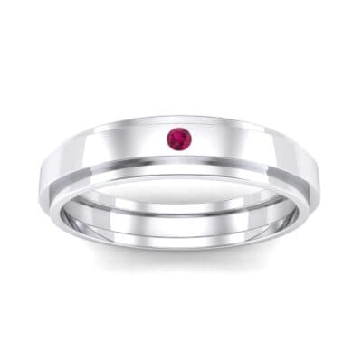 Pave Avenue Ruby Ring (0.1 CTW) Top Dynamic View