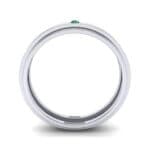 Pave Avenue Emerald Ring (0.1 CTW) Side View