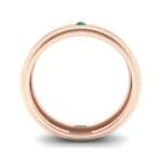 Pave Avenue Emerald Ring (0.1 CTW) Side View