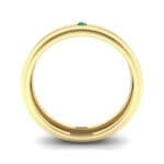 Pave Avenue Emerald Ring (0.1 CTW) Side View