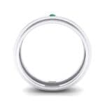Pave Avenue Emerald Ring (0.1 CTW) Side View