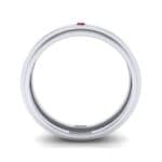 Pave Avenue Ruby Ring (0.1 CTW) Side View