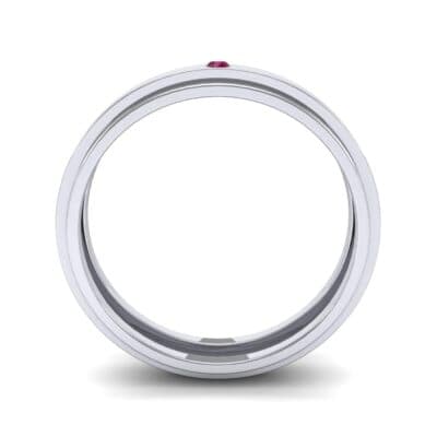 Pave Avenue Ruby Ring (0.1 CTW) Side View