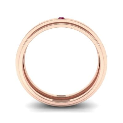 Pave Avenue Ruby Ring (0.1 CTW) Side View