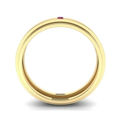 Pave Avenue Ruby Ring (0.1 CTW) Side View