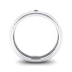 Pave Avenue Ruby Ring (0.1 CTW) Side View