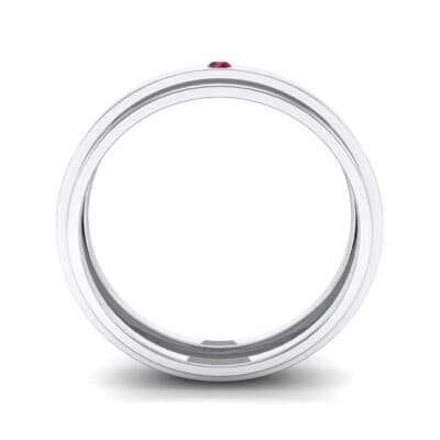 Pave Avenue Ruby Ring (0.1 CTW) Side View