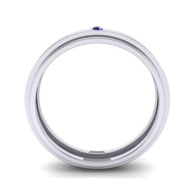 Pave Avenue Blue Sapphire Ring (0.1 CTW) Side View
