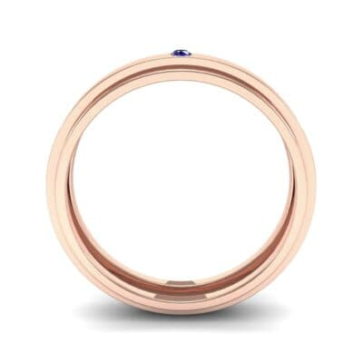 Pave Avenue Blue Sapphire Ring (0.1 CTW) Side View