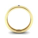 Pave Avenue Blue Sapphire Ring (0.1 CTW) Side View