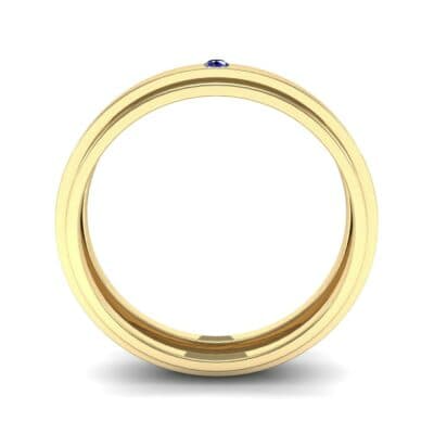 Pave Avenue Blue Sapphire Ring (0.1 CTW) Side View