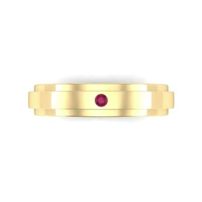 Pave Avenue Ruby Ring (0.1 CTW) Top Flat View