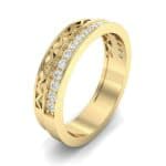 Half-Pave Lattice Diamond Ring (0.23 CTW) Perspective View