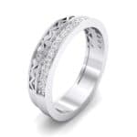 Half-Pave Lattice Diamond Ring (0.23 CTW) Perspective View