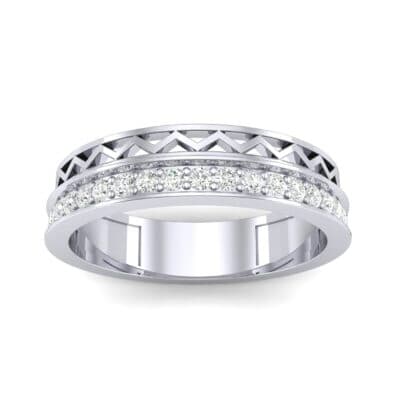 Half-Pave Lattice Diamond Ring (0.23 CTW) Top Dynamic View