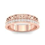 Half-Pave Lattice Diamond Ring (0.23 CTW) Top Dynamic View