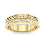 Half-Pave Lattice Diamond Ring (0.23 CTW) Top Dynamic View